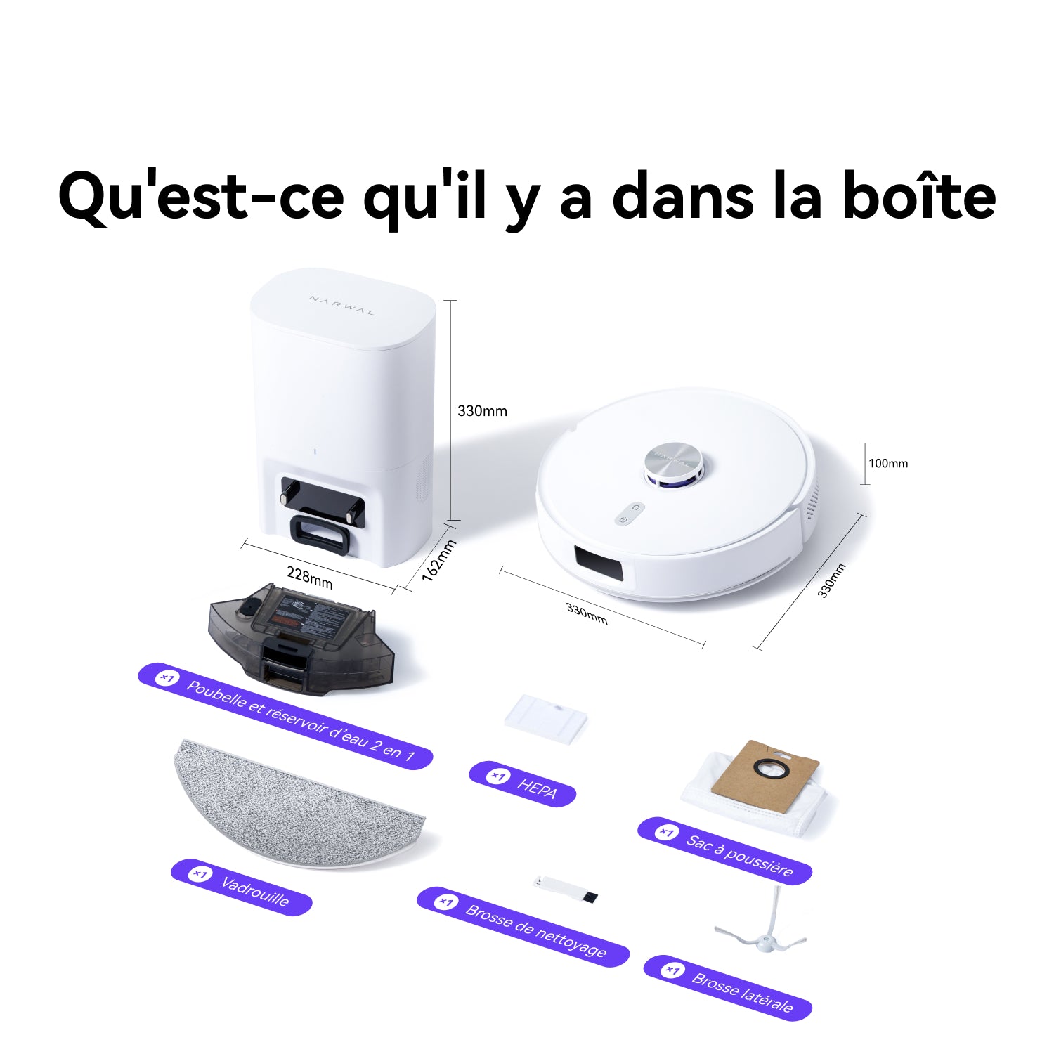 Narwal Freo S – Packs combinés avec accessoires