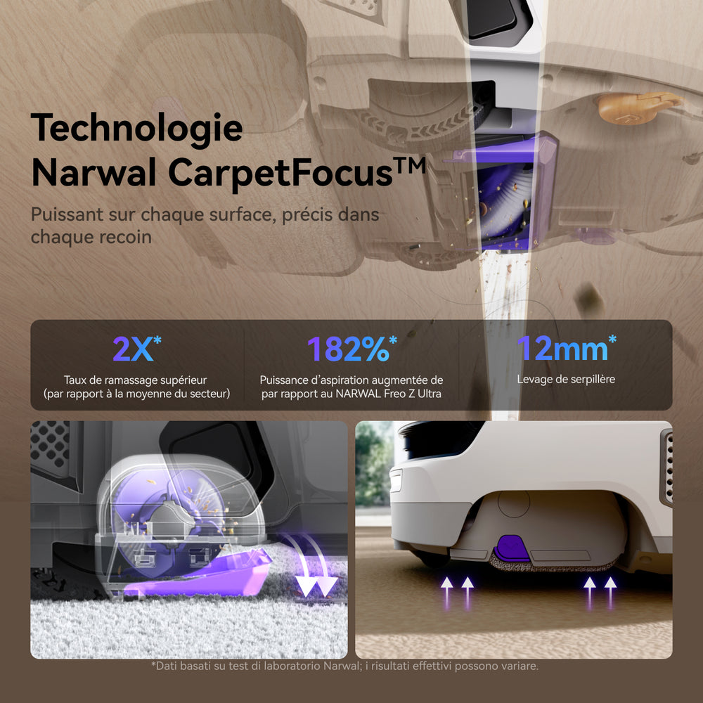 Narwal Flow Aspirateur Robot Laveur – Packs combinés avec accessoires