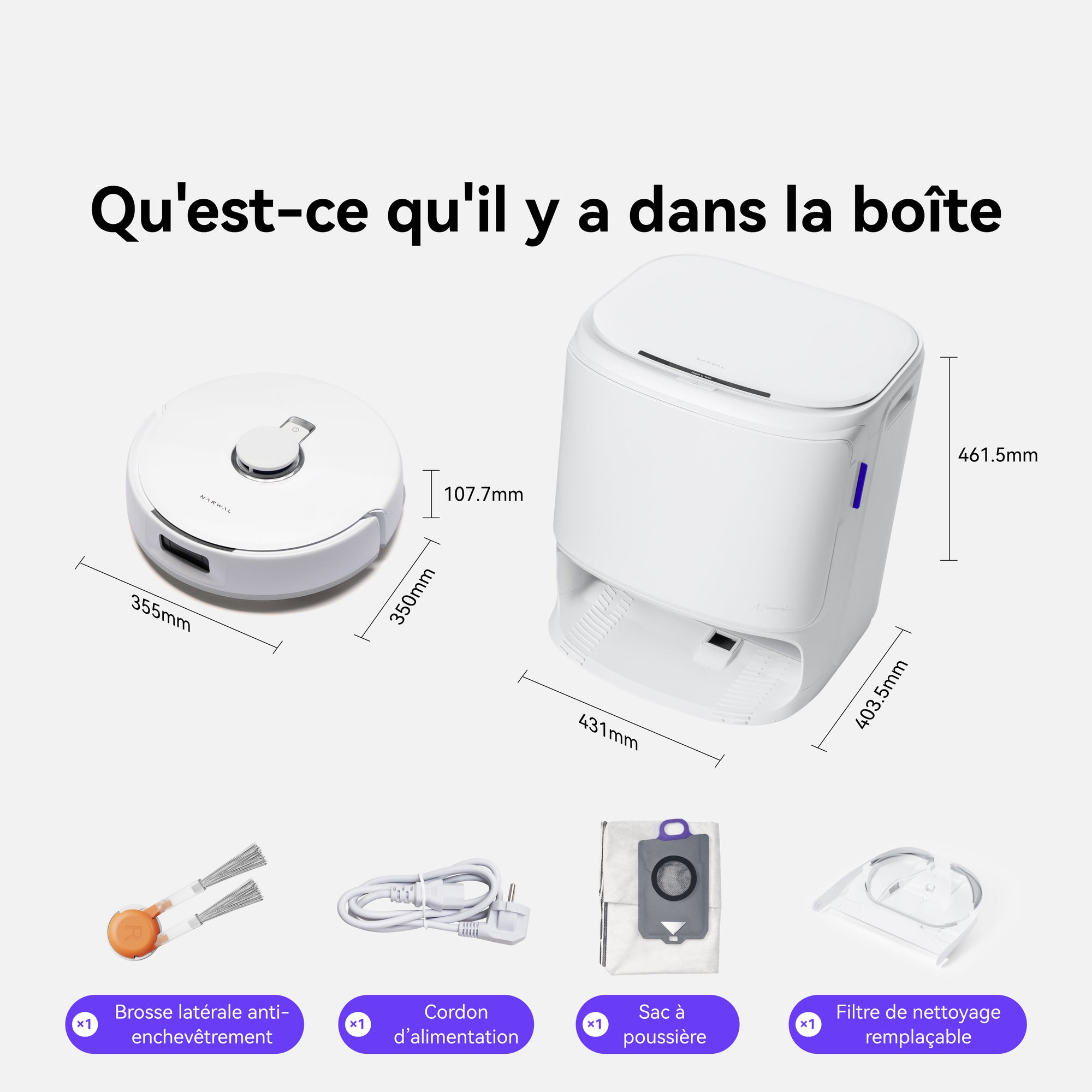 Narwal Freo X10 Pro Aspirateur Robot Laveur