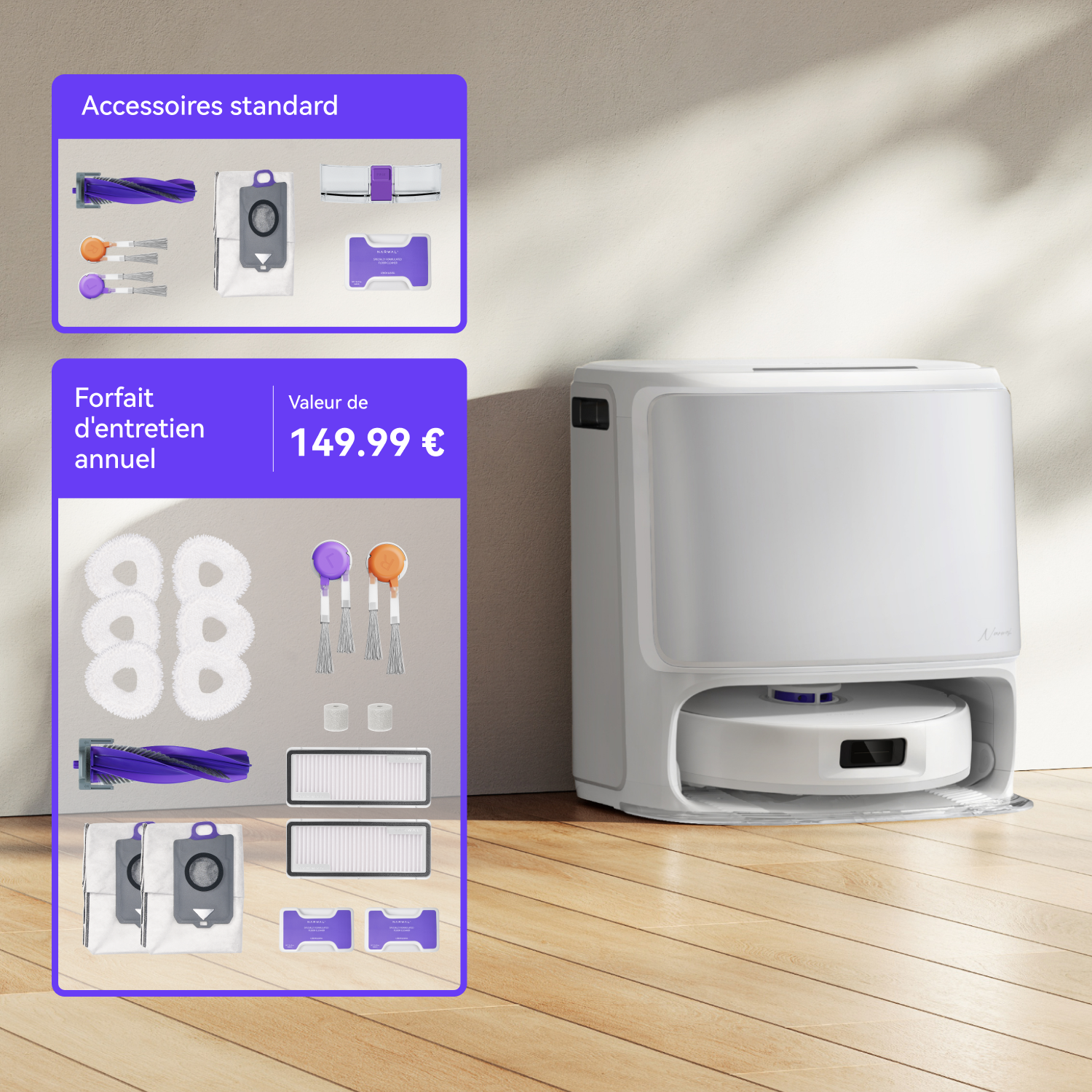 Narwal Freo Z10 – Pack combiné avec accessoires