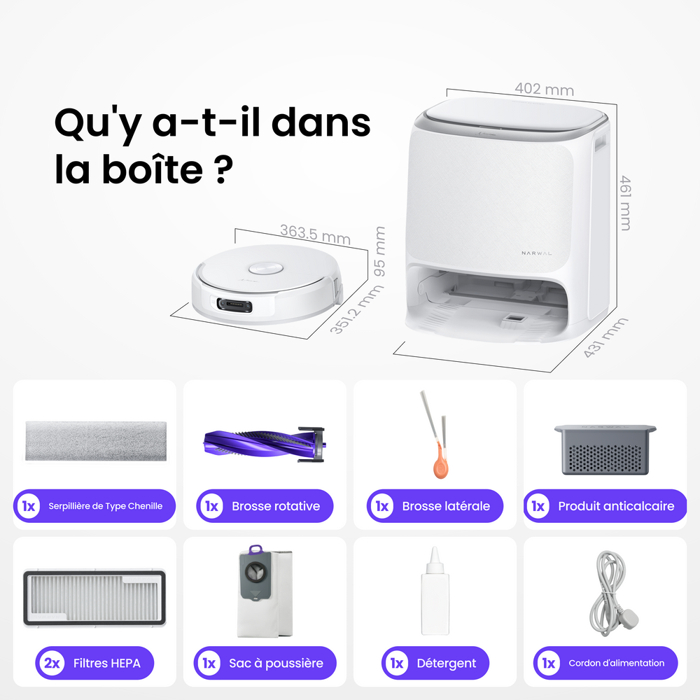 NARWAL Freo 20 robot aspirateur laveur