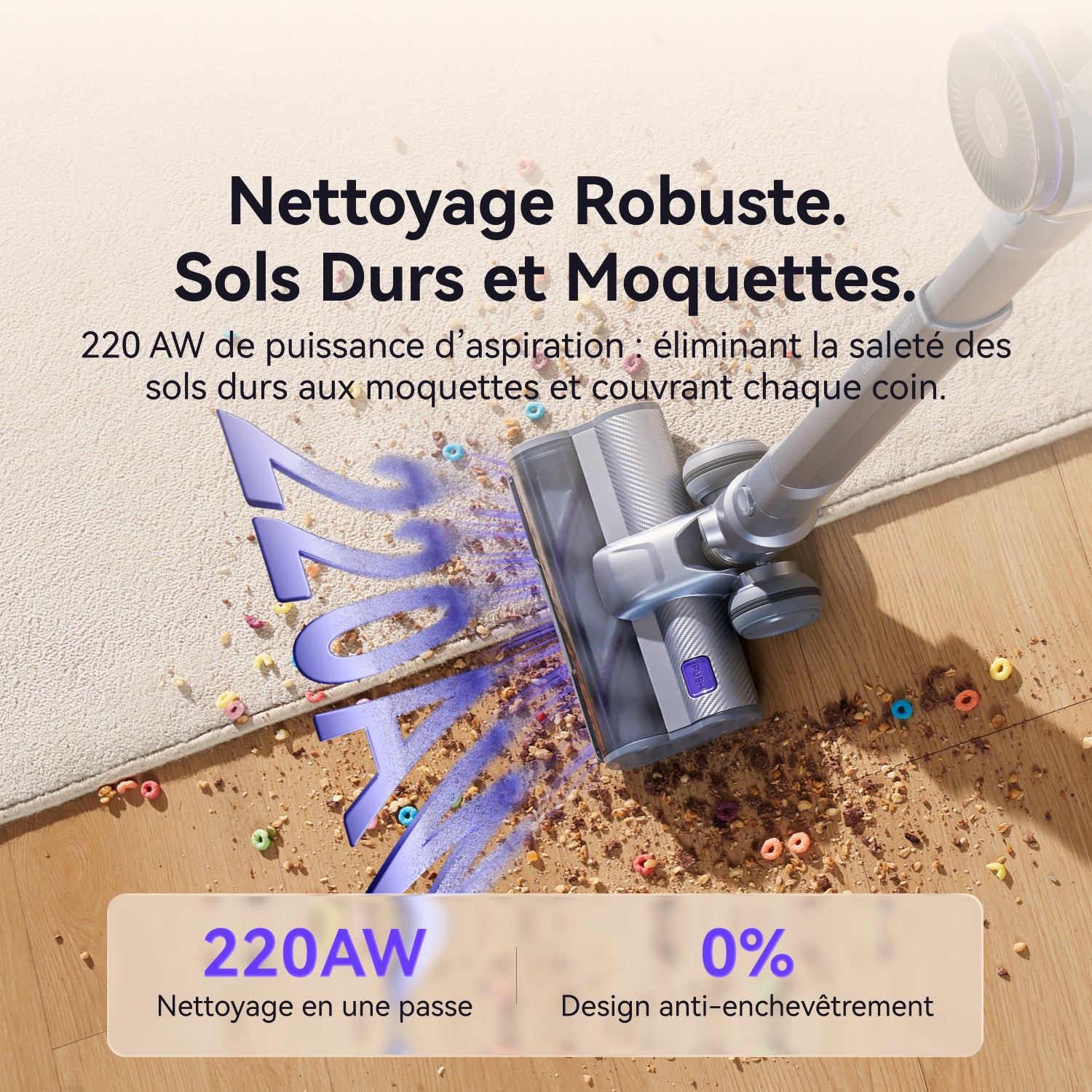 Aspirateur balai sans fil NARWAL V40 Station