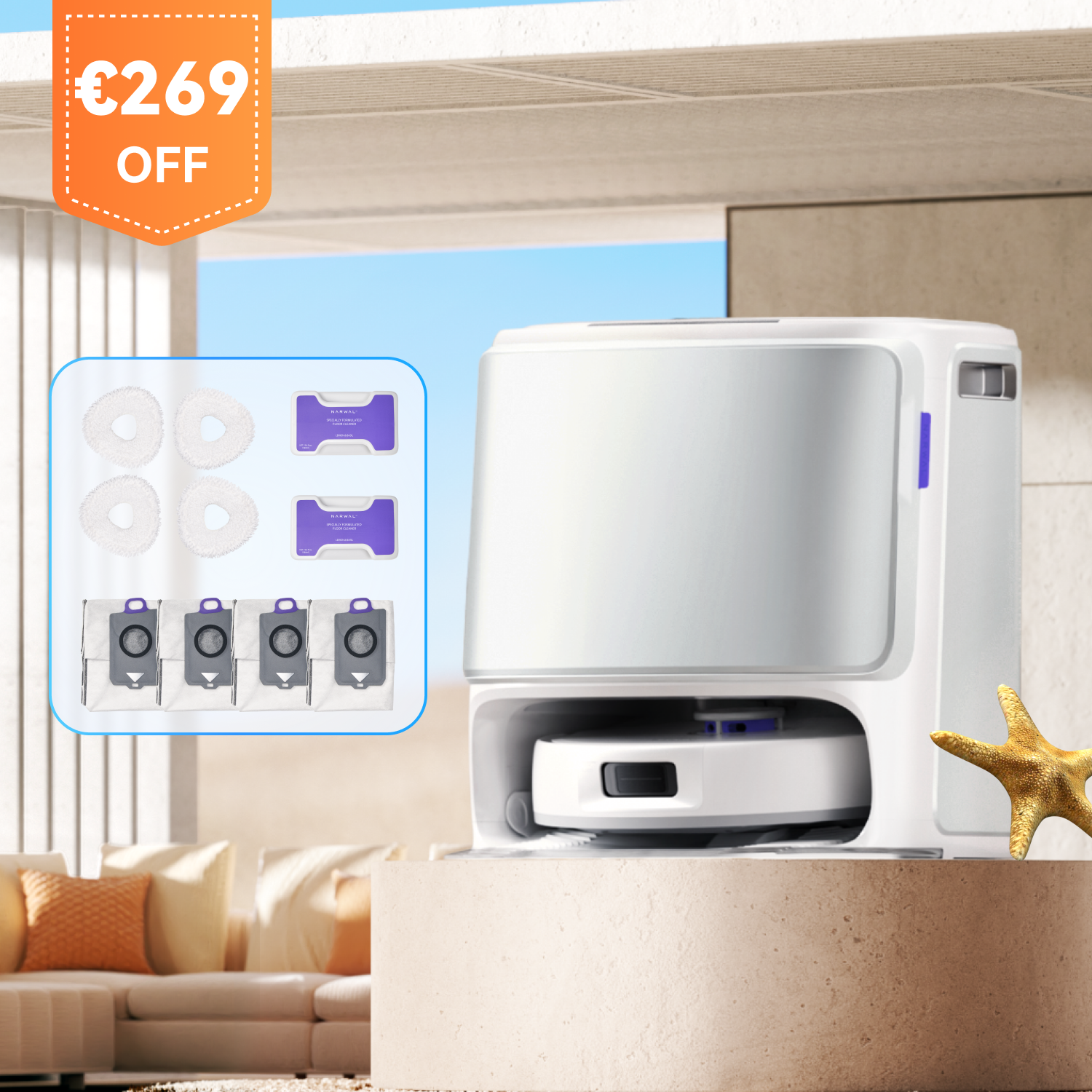 Narwal Freo Z10 Aspirateur robot laveur